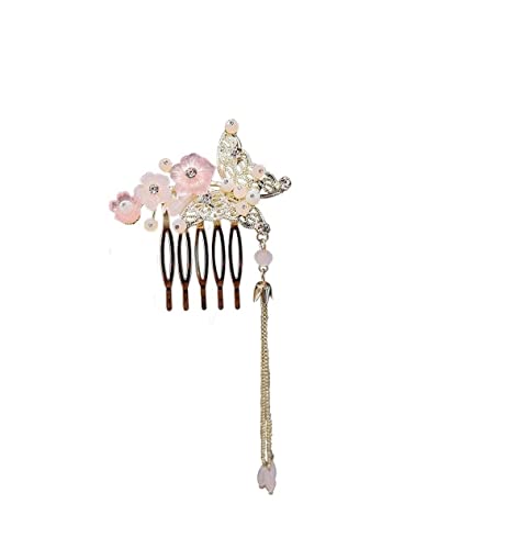 Haarkamm Damen Haarkamm Schmetterling Haarschmuck Mit Quaste Haarkamm Seitenkämme Haarspangen Haarkamm Clip Haarkamm Zum Stecken von HYKJCSS