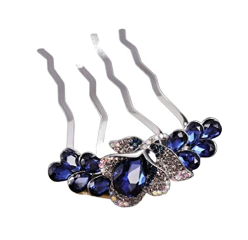 Haarkamm Damen Schmetterling Strass Haarkamm Damen Mädchen Haar Seitenkamm Haar Seitenkämme Kopfschmuck Haarschmuck Haarkamm Zum Stecken(A) von HYKJCSS