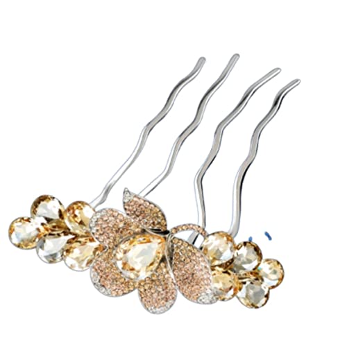 Haarkamm Damen Schmetterling Strass Haarkamm Damen Mädchen Haar Seitenkamm Haar Seitenkämme Kopfschmuck Haarschmuck Haarkamm Zum Stecken(B) von HYKJCSS