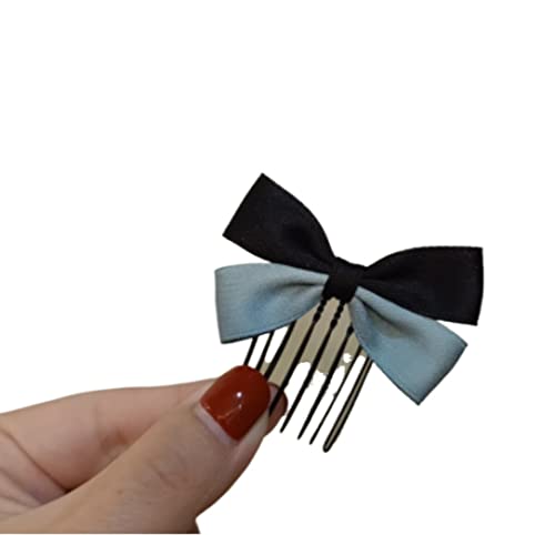 Haarkamm Damen Strass Haarkamm Fliege Seitenkämme Haarschmuck Haar Seitenkamm Haarschmuck für Frauen Haarkamm Zum Stecken(Blue) von HYKJCSS