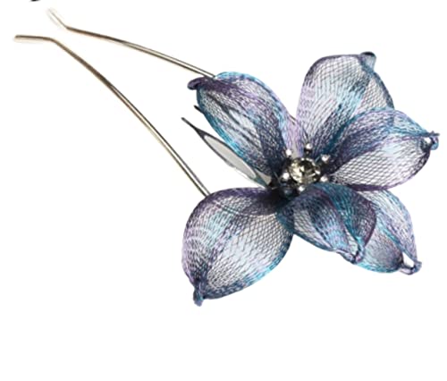 Haarkamm Damen Strass Seitenhaarkämme Blumen Haarspange Kamm U-förmiger Kamm Haarspangen Kämme Haarschmuck Haarkamm Zum Stecken(A) von HYKJCSS
