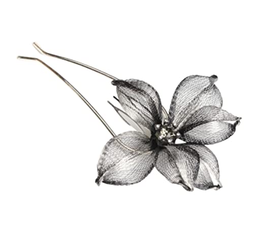 Haarkamm Damen Strass Seitenhaarkämme Blumen Haarspange Kamm U-förmiger Kamm Haarspangen Kämme Haarschmuck Haarkamm Zum Stecken(B) von HYKJCSS