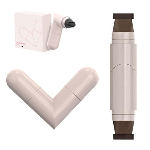Gel-Eyeliner-Stift-Set, 2025 neuer faltbarer Eyeliner-Stempel for perfekte Flügel, wasserfestes Eyeliner-Werkzeug, wischfester Eyeliner-Stift for Anfänger(Brown) von HYKJSHED