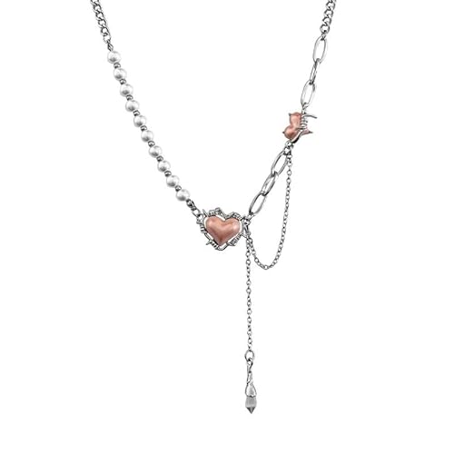 HYKJSHED Y2K Halskette Stern Halskette Damen Kette Halskette Gothic Halskette Schmuck Punk Y2k Mode Outfit Retro Fee Grunge Accessoires von HYKJSHED