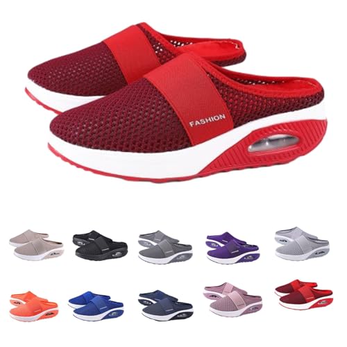 HYLM Stylendy Orthopädische Slipper, Luftkissen-Slip-On-Wanderschuhe, orthopädische Diabetiker-Wanderschuhe (E, Erwachsene, Damen, 39, Numerisch, EU Schuhgrößensystem, M) von HYLM