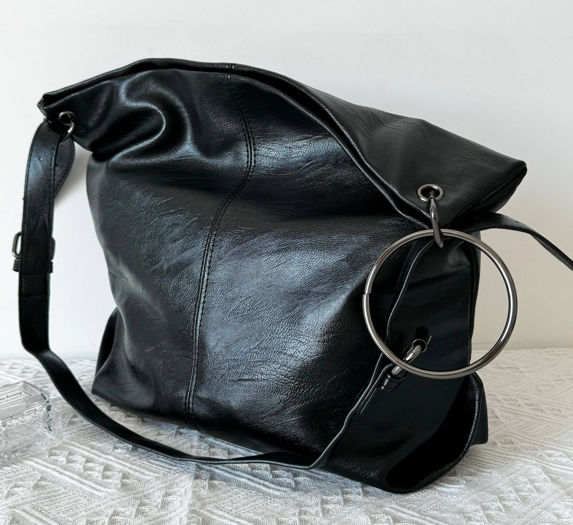 Leder Tote Bag, Damen Vegane Umhängetasche, Taschen Für Frauen, Handtaschen, Zum Einkaufen, Täglicher Gebrauch, Geschenk Frauen Mutter Sie von HYLeatherStudio