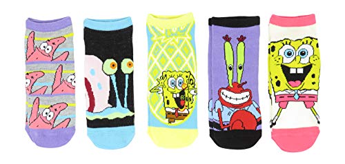 Hyp Spongebob Squarepants and Patrick knöchelhohe Farben, Größe 37-44, 5 Stück von HYP