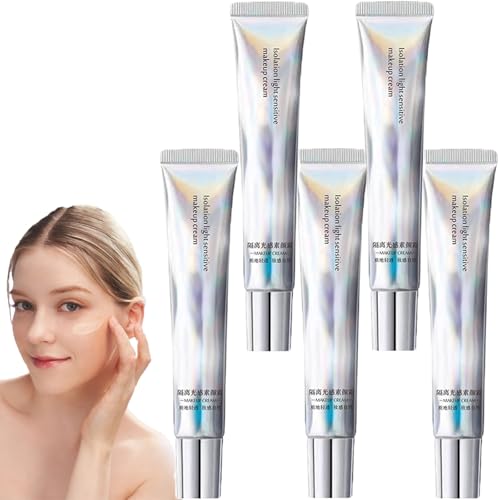Langlebige feuchtigkeitsspendende wasserdichte Make-up-Creme, Isolation Leichtesempfindliche Make-up-Creme, Gesichtsstraffungsprimer, Natürliche Aufhellengesicht Concealer für Frauen (5Pcs) von HYPYXUS