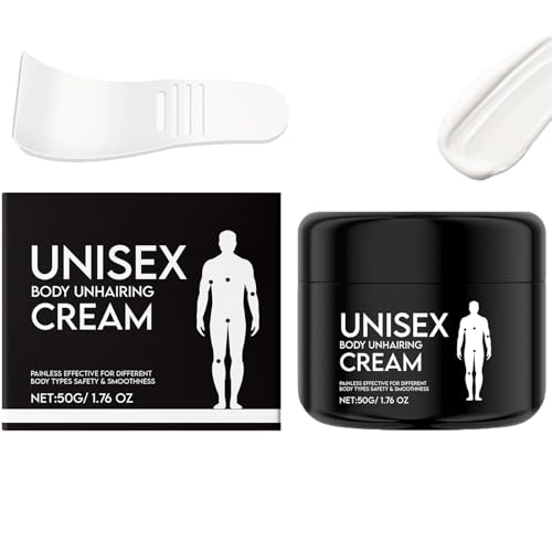 Rosino unisex Körperbärke Creme, schmerzlose Haarentfernung für Männer, Makellose beruhigende Depilatory -Creme Entfernen Sie unerwünschtes Haar in intimem/privatem Bereich, sanft (1Pcs) von HYPYXUS