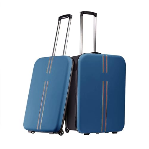 20/24 Zoll zusammenklappbares Kofferset, vollständig zusammenklappbare Hartschale, leichtes ABS-Handgepäck mit TSA-Zulassung und Spinnerrädern, Reiserollgepäck for Damen und Herren ( Color : Blue , Si von HYQFSAD