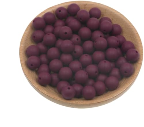 HYQOUKLR Perlen zur Herstellung von Schlüsselanhängern, Packung mit 50 9-mm-Silikonperlen in Sternform(Red) von HYQOUKLR