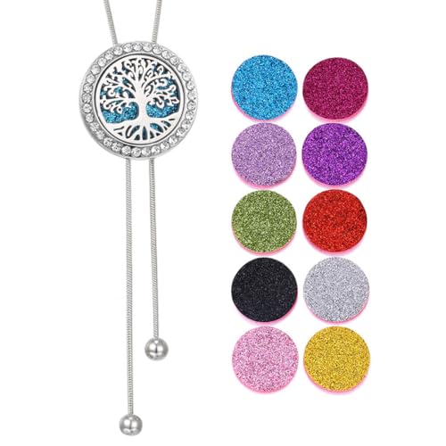 Lange Halsketten für Frauen, Aromatherapie, duftstein, Aromatherapie Diffusor für Ätherische Öle mit 10 Farbigen Filz Pads, duftsteine für ätherische öle, Geburtstagsgeschenk für Ihre Frauen Lange Halsketten für Frauen, Aromatherapie, duftstein, Aromatherapie Diffusor für Ätherische Öle mit 10 Farbigen Filz Pads, duftsteine für ätherische öle, Geburtstagsgeschenk für Ihre Frauen von HYRKOTW