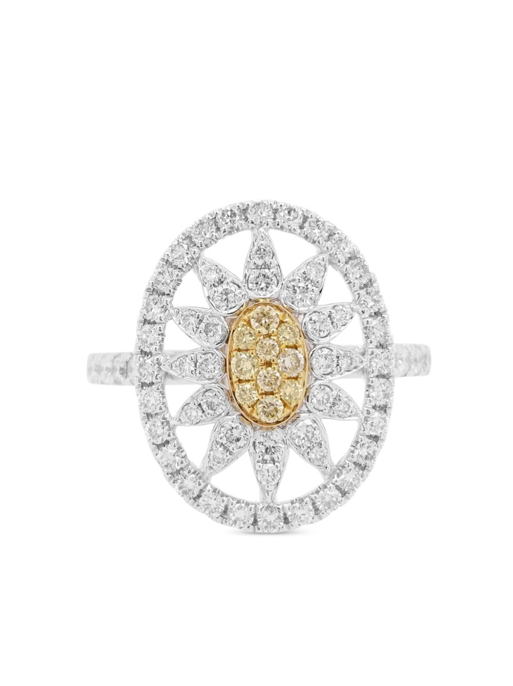 HYT Jewelry 18kt Gelbgoldring mit Diamanten - Silber von HYT Jewelry