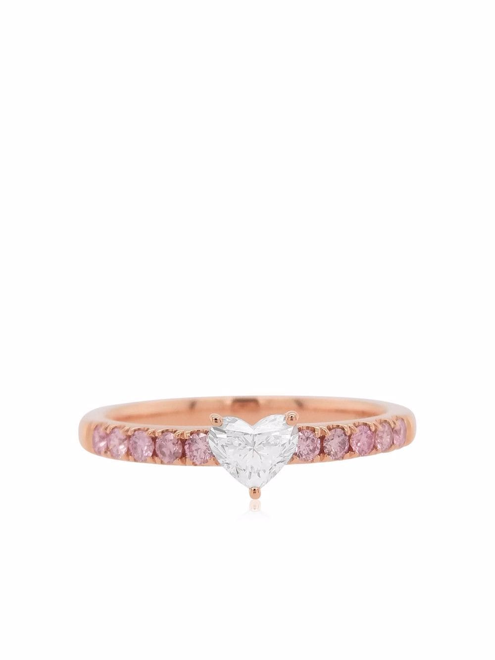 HYT Jewelry 18kt Argyle Rosegoldring mit Diamanten - Rosa von HYT Jewelry