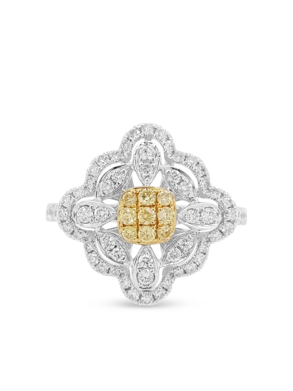 HYT Jewelry 18kt Gelbgoldring mit Diamanten - Silber von HYT Jewelry