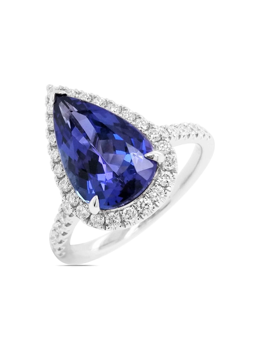 HYT Jewelry Platinring mit Tansanit und Diamant - Blau von HYT Jewelry
