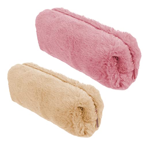 HYTROVE 2Stücke Plüsch Bleistiftetui Beutel Multifunktionale Stift Aufbewahrungstasche für Schule und Studium für Studenten und Kreative Köpfe von HYTROVE