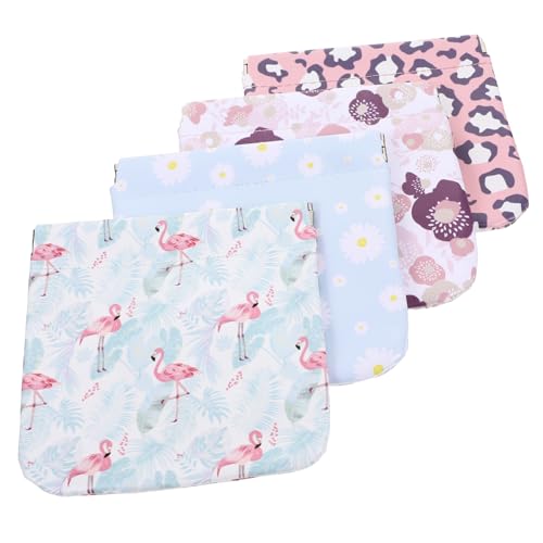 HYTROVE 4stücke Schminktasche Aus Für Damen Kleine Make-up-Tasche Mit Spiegel Tragbare Lippenstiftetui Für Reise Und Alltag Leicht Und Praktisch von HYTROVE