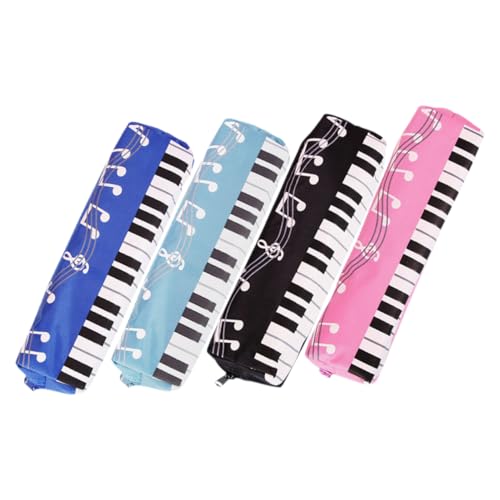 HYTROVE 4stücke Teiliges Federmäppchen Für Schüler Quadratische Stiftetasche Mit Reißverschluss Aus Oxford Leicht Und Tragbar Für Schule Und Zuhause von HYTROVE