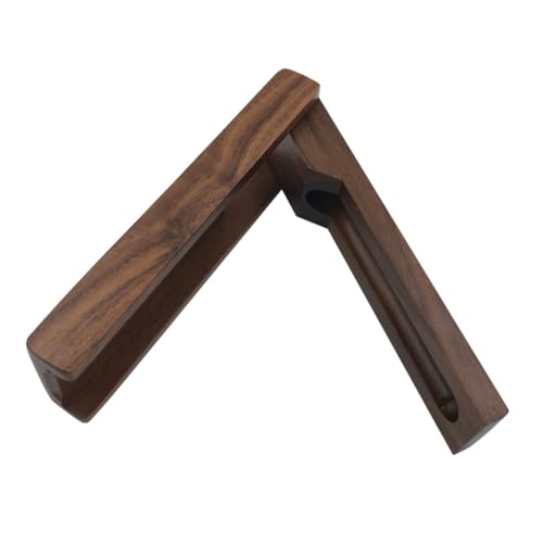 HYTROVE Holz Stiftebox aus Walnussholz und Tragbar Vielseitige Aufbewahrung für Stifte Kosmetik und Künstlerbedarf Schlichtes Retro Design in Natürlicher Holzoptik Praktischer Einzelfall von HYTROVE