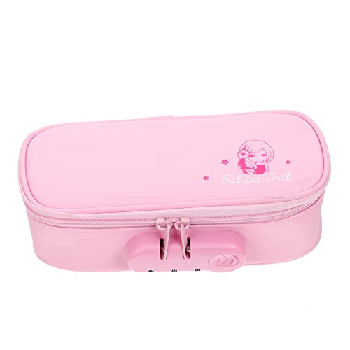 HYTROVE Handheld Pen Case Mit Großem Fassungsvermögen Tragbare Aufbewahrungstasche Für Schreibwaren Mit Passwortsperre Praktische Und Stilvolle Stiftebox Für Schüler Oxford Die von HYTROVE