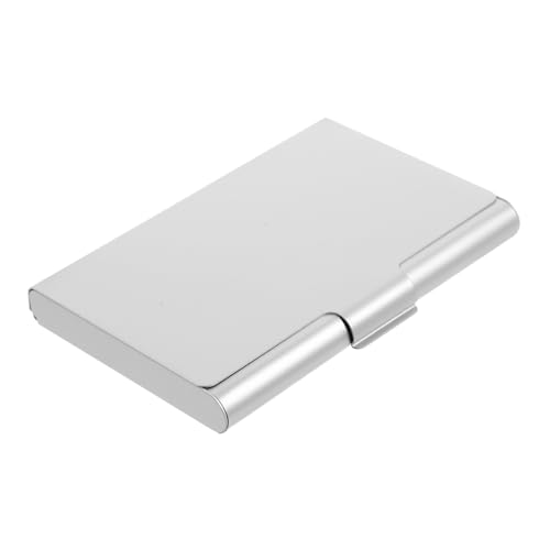 HYTROVE Visitenkartenhalter Box aus Aluminium Tragbare Aufbewahrungsbox für Büro und Zuhause Robuste und Praktische Kartenetui für Geschäftliche Nutzung Einfach zu Reinigen Transportieren von HYTROVE