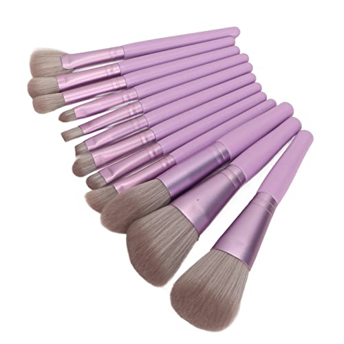 12-teiliges Make-up-Pinsel-Set, Professionelle Make-up-Pinsel Für Anfänger Und Make-up-Liebhaber, Lila, Tragbare Gesichtsschönheitswerkzeuge Für Kosmetik, Grundierung, Puder, Rouge, Lidschatten von HYWHUYANG