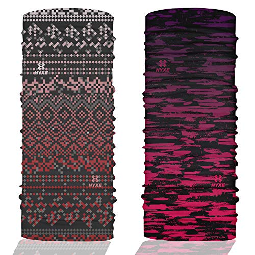 HYXE 2er Set Original Multifunktionstuch für Damen - Outdoortuch, nahtloses Halstuch, nachhaltiges Schlauchtuch von HYXE