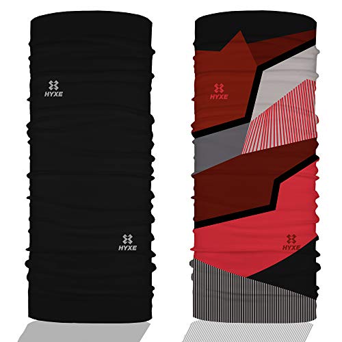 HYXE 2er Set Original Multifunktionstuch für Damen - Outdoortuch, nahtloses Halstuch, nachhaltiges Schlauchtuch, Schal, Kopftuch, Stirnband, verschiedenste Designs, 10 Tragevarianten von HYXE