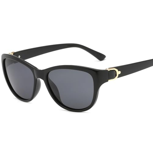 HYYZZC Cat Eye polarisierte Sonnenbrille für Herren und Damen, elegante Sonnenbrille, weibliche Fahrbrille, C1, Einheitsgröße von HYYZZC