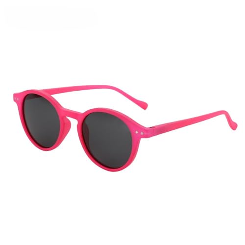 HYYZZC Retro-Sonnenbrille, rund, polarisiert, für Herren und Damen, Vintage, klein, rund, UV400, Brillen, 028 schwarzgraue Linse, Einheitsgröße von HYYZZC