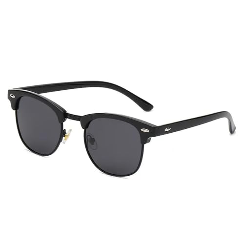 HYYZZC Vintage Sonnenbrille Sonnenschutz Angeln Outdoor Ovale Form Uv400 Männer Frauen PC mit Metall Sonnenbrille,C14 von HYYZZC