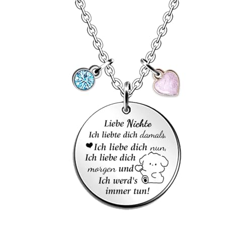 HZBLAZ Nichte Anhänger Halskette Personalisiertes Weihnachts Geburtstags Ermutigung Mädchen Inspirierende motivierende Zitate Amulette Schmuck Abschluss Andenken von Tante Onkel HZBLAZ Nichte Anhänger Halskette Personalisiertes Weihnachts Geburtstags Ermutigung Mädchen Inspirierende motivierende Zitate Amulette Schmuck Abschluss Andenken von Tante Onkel von HZBLAZ