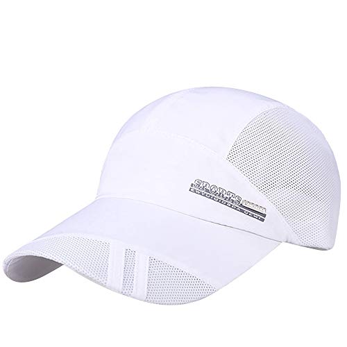 Basecap Damen Waschbar Hut Outdoor Sun Mesh Hat Hat Quick-Dry Sunscreen Collapsable Baseball Cap Adult Baseball Caps Sport Basecap Männer Frauen Outdoor von HZMM