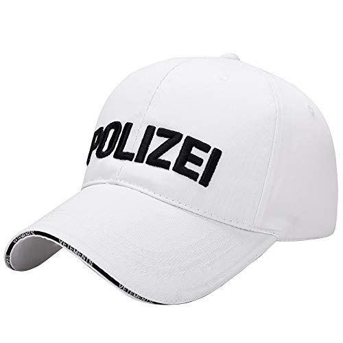 HZMM Washed Vintage Baseball Cap Polizei atmungsaktive Outdoor-Schirmmütze Baseballcap Sommer Atmungsaktive Outdoor-Freizeit-Cap-Baseball-Mütze Running Basecap Strandhut von HZMM