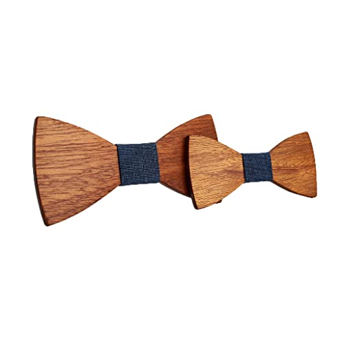 HZQIFEI 2 Stück Fliege aus Holz, für Kinder, Herren, für Abendveranstaltungen, Partys, Hochzeiten, Zeremonien, Stil #61, One Size HZQIFEI 2 Stück Fliege aus Holz, für Kinder, Herren, für Abendveranstaltungen, Partys, Hochzeiten, Zeremonien, Stil #61, One Size von HZQIFEI