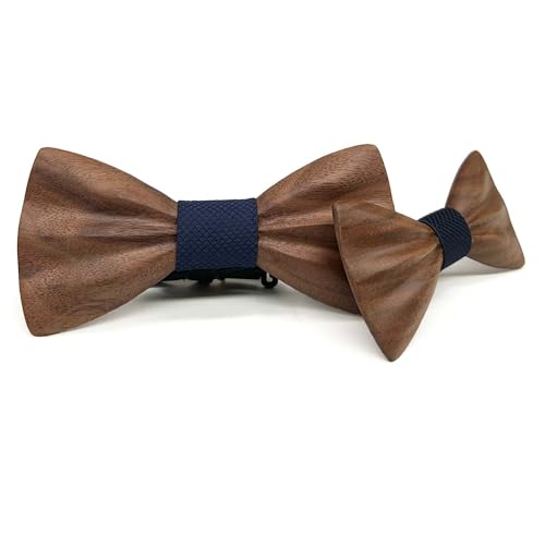 HZQIFEI Vater-Sohn-Fliege-Set, 2-teilig, Holzfliege, Herren, Kinder, verstellbar, für Abendveranstaltungen, Partys, Hochzeiten, Zeremonien, Stil #02, Ensemble de 2 pièces HZQIFEI Vater-Sohn-Fliege-Set, 2-teilig, Holzfliege, Herren, Kinder, verstellbar, für Abendveranstaltungen, Partys, Hochzeiten, Zeremonien, Stil #02, Ensemble de 2 pièces von HZQIFEI