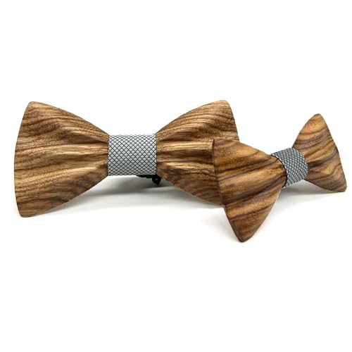 HZQIFEI Vater-Sohn-Fliege-Set, 2-teilig, Holzfliege, Herren, Kinder, verstellbar, für Abendveranstaltungen, Partys, Hochzeiten, Zeremonien, Stil #05, Ensemble de 2 pièces HZQIFEI Vater-Sohn-Fliege-Set, 2-teilig, Holzfliege, Herren, Kinder, verstellbar, für Abendveranstaltungen, Partys, Hochzeiten, Zeremonien, Stil #05, Ensemble de 2 pièces von HZQIFEI
