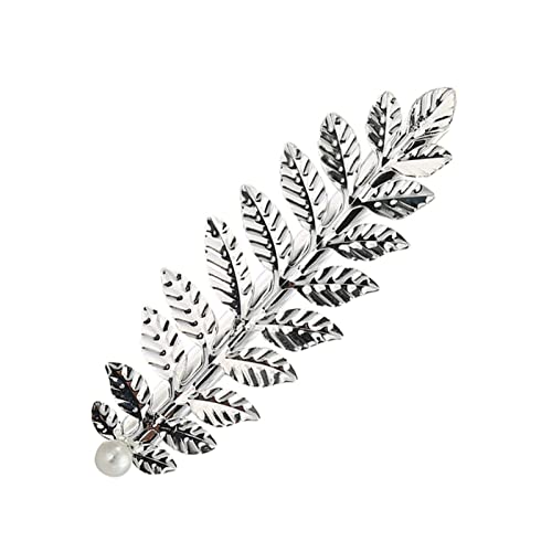 Haarnadel 1 STÜCK Blattfeder Haarspange Barrette Frauen Haarschmuck Mode Süße Anmutige Haargitter 3 Arten Haarnadeln Haarnadel Holz(06-a) von HZWMQDLF