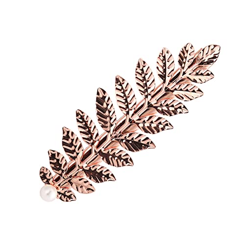 Haarnadel 1 STÜCK Blattfeder Haarspange Barrette Frauen Haarschmuck Mode Süße Anmutige Haargitter 3 Arten Haarnadeln Haarnadel Holz(06-b) von HZWMQDLF