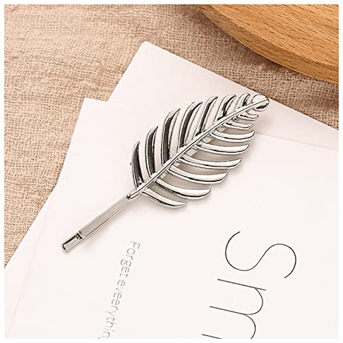 Haarnadel 1 STÜCK Blattfeder Haarspange Barrette Frauen Haarschmuck Mode Süße Anmutige Haargitter 3 Arten Haarnadeln Haarnadel Holz(8431B) von HZWMQDLF