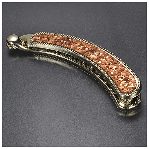 Haarnadel 1 Stück Kristall Haar Clip Zubehör Strass Haarspange Haar Clip Haar Geschenk Bananen Damen Haarschmuck Haarspange Haarnadel Holz(Coffee) von HZWMQDLF