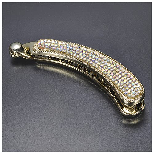 Haarnadel 1 Stück Kristall Haar Clip Zubehör Strass Haarspange Haar Clip Haar Geschenk Bananen Damen Haarschmuck Haarspange Haarnadel Holz(Multicolor) von HZWMQDLF