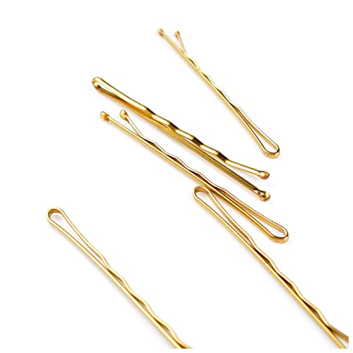 Haarnadel 1. 0 stücke 5 cm. Haarnadeln Gold Metall winkte lockige Barrettes for Frauen Mädchen Styling Zubehör Haar Styling Werkzeug Haarnadel Holz von HZWMQDLF