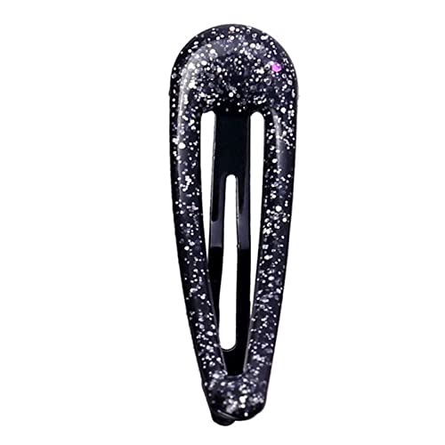 Haarnadel 10/20pcs 5cm Farbe Glitter Haarpins Metallfass Bb. Haarspangen Snap Pins Frauen Haarschmuck Haarnadel Holz(Black Gray,20pcs) von HZWMQDLF