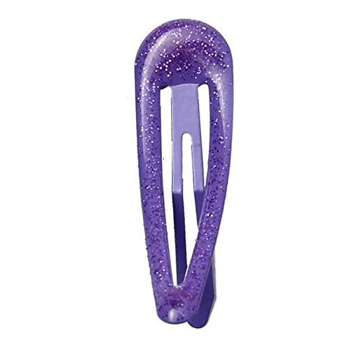 Haarnadel 10/20pcs 5cm Farbe Glitter Haarpins Metallfass Bb. Haarspangen Snap Pins Frauen Haarschmuck Haarnadel Holz(Purple,10pcs) von HZWMQDLF