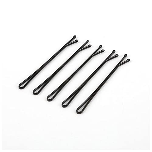 Haarnadel 10-20 stücke 5-6 cm Unsichtbar Schwarze Wellenförmige Griffe Frisur Haarnadeln Frauen Salon Barrette Gerade Haarspangen Styling Werkzeug Haarnadel Holz(Straight 6cm 10pcs) von HZWMQDLF