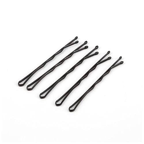 Haarnadel 10-20 stücke 5-6 cm Unsichtbar Schwarze Wellenförmige Griffe Frisur Haarnadeln Frauen Salon Barrette Gerade Haarspangen Styling Werkzeug Haarnadel Holz(Wave 5cm 10pcs) von HZWMQDLF