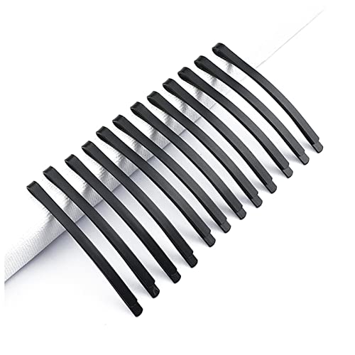 Haarnadel 12 teile/satz Matte Black Haarnadeln Frauen Mädchen Haarspange Gerade Haargrößling Kopfbekleidung Styling Werkzeuge Zubehör Haarnadel Holz(6cmx0.3cm) von HZWMQDLF