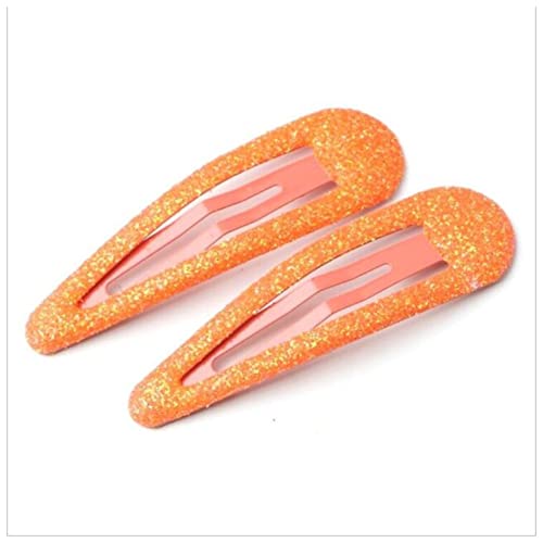 Haarnadel 20 teile/los mode glänzende haarschmuck massive süßigkeiten farbe pulver haarclip tropfe haarklammer barrettes haarclips for mädchen Haarnadel Holz(Orange) von HZWMQDLF